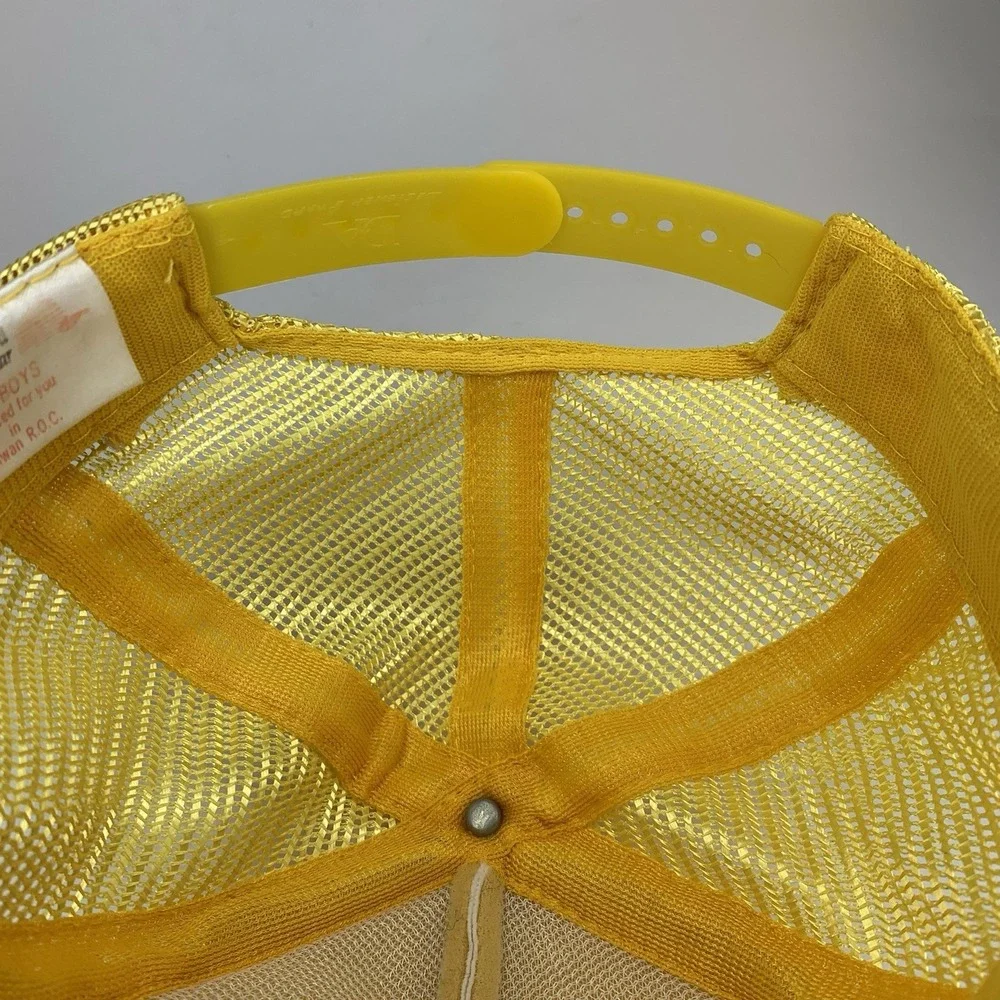 Louisiana State Hat JR BOYS Yellow Mesh Snap Designer Award Trucker Cap Vintage